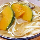 栄養・満腹感あり◎かぼちゃ味噌うどん